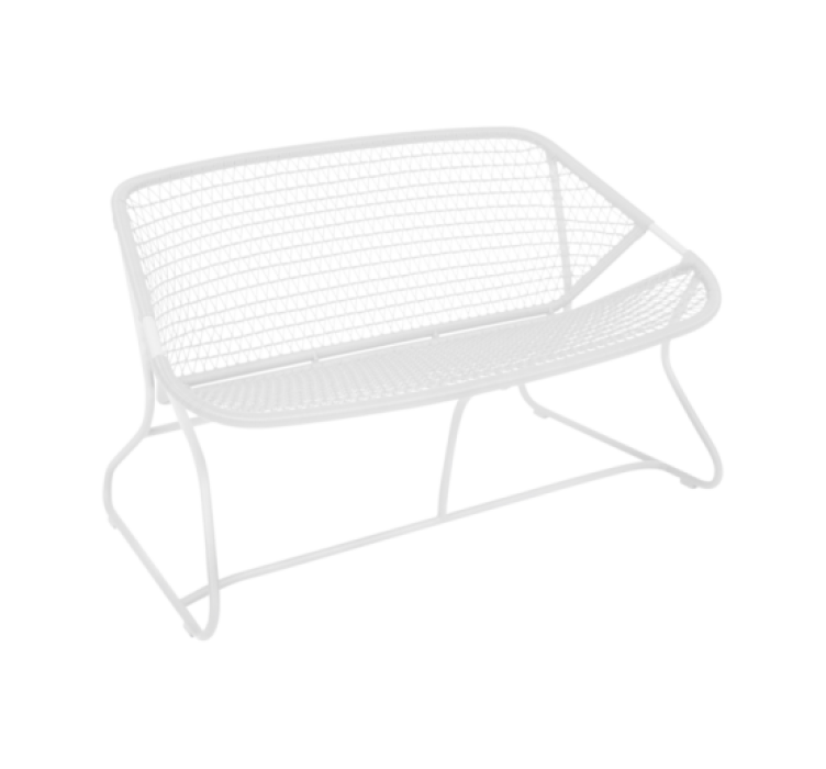 Лавка Sixties Bench 118 Cotton White1