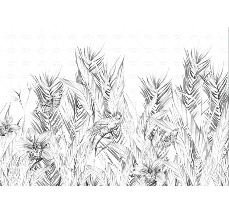 Безшовні фотошпалери Flora fauna3