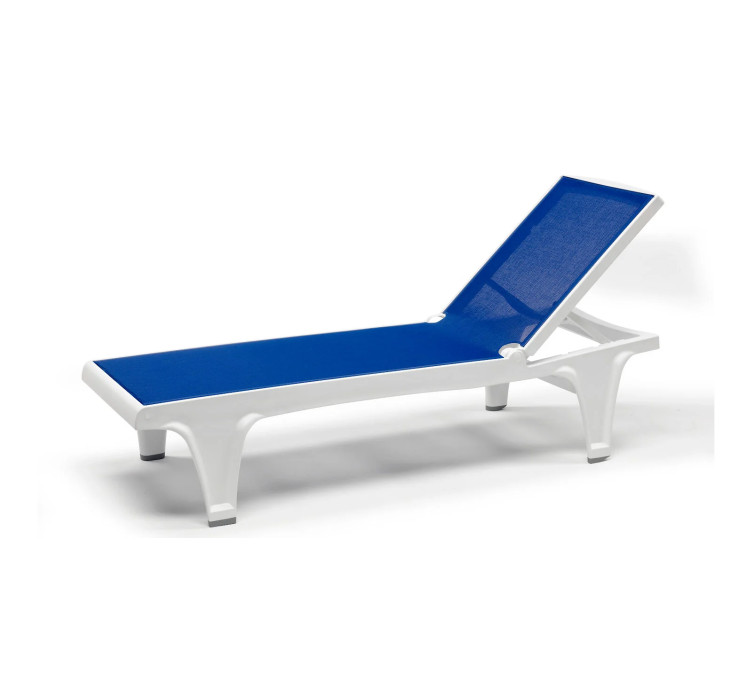 Шезлонг Tahiti White Blue1