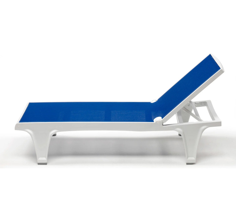 Шезлонг Tahiti White Blue3