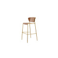 Барный стул Lisa Wood 2854 Satin Brass Walnut1