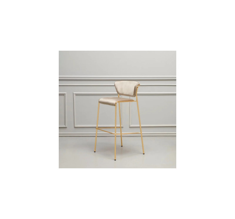 Барный стул Lisa 2855 Satin Brass Dove Grey3
