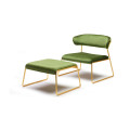 Лаунж-кресло Lisa Lounge 2858 Satin brass Olive3