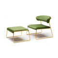 Пуф Lisa Lounge Satin brass Olive3
