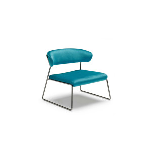 Лаунж-крісло Lisa Lounge 2858 Nickel Blue
