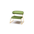 Лаунж-кресло Lisa Lounge 2858 Satin brass Olive1