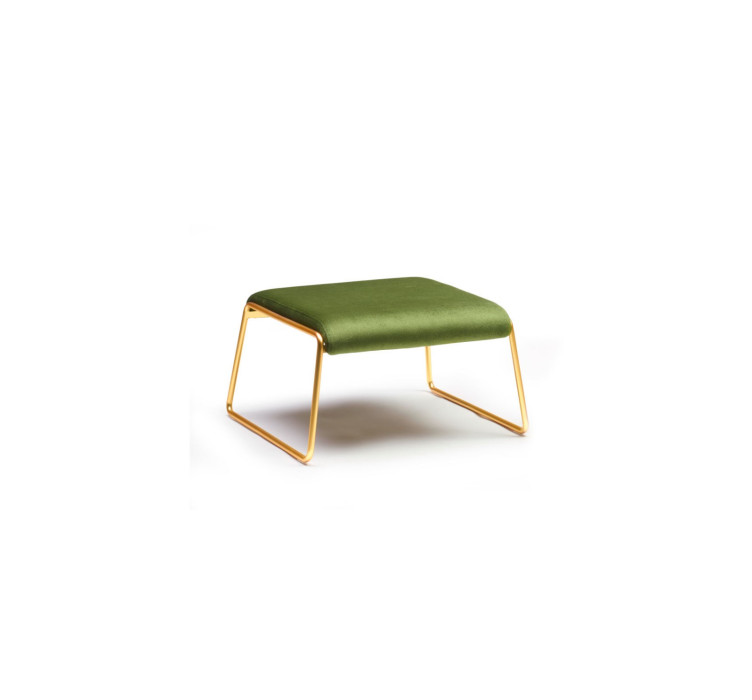 Пуф Lisa Lounge Satin brass Olive1