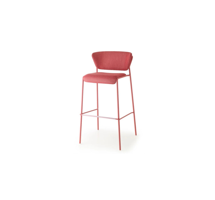 Барний стілець Lisa Waterproof 2862 Antique Pink Red1