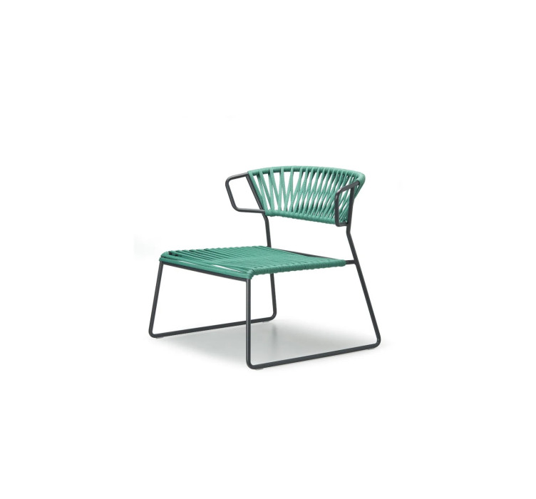 Лаунж-кресло Lisa Lounge Filò Mint Antracite3
