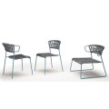 Лаунж-крісло Lisa Lounge Filò Antracite Light Blue2