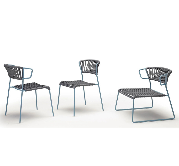 Лаунж-крісло Lisa Lounge Filò Antracite Light Blue2