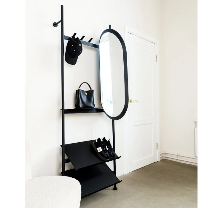Вішалка настінна з дзеркалом Entry Kit5 1910*970 Black6