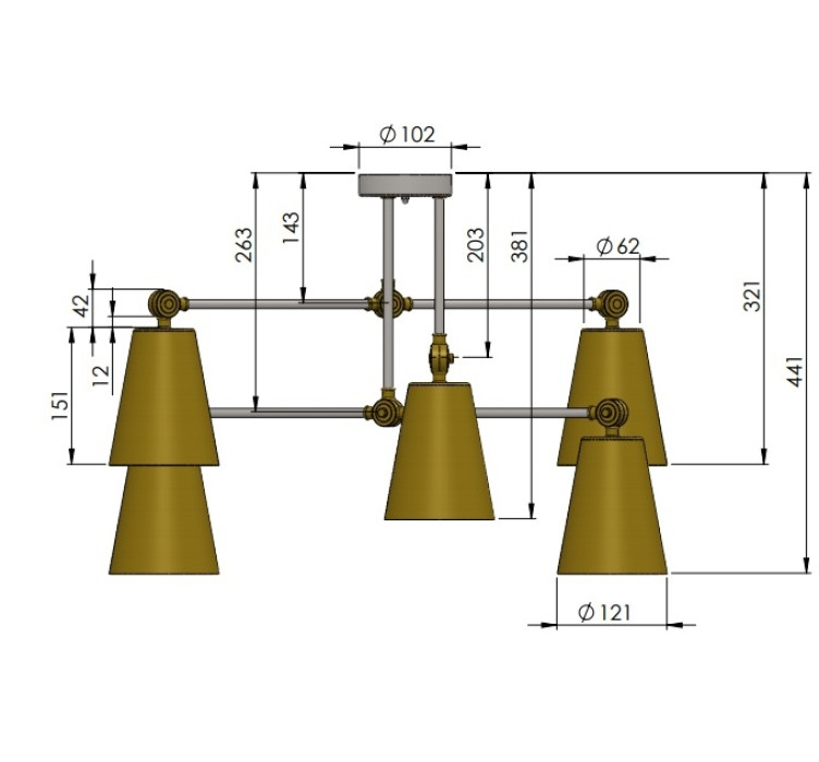 Люстра "Sia V6"5