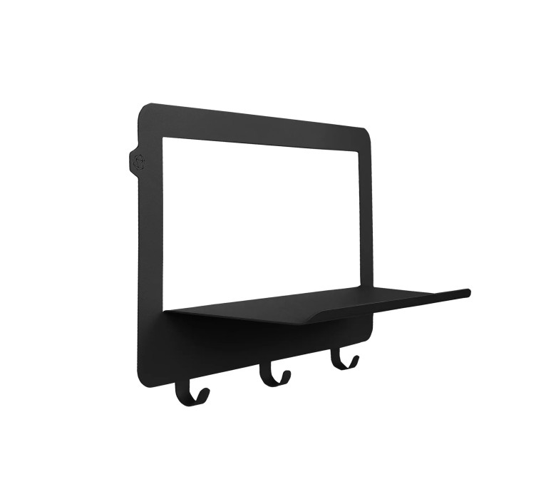 Поличка настінна Side Н3 195*300 Black1