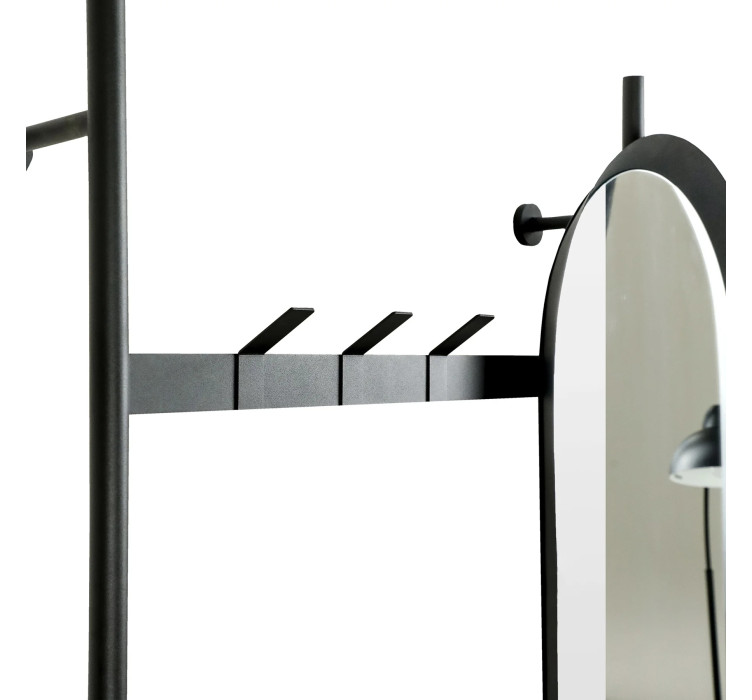 Вішалка настінна з дзеркалом Entry Kit5 1910*970 Black5