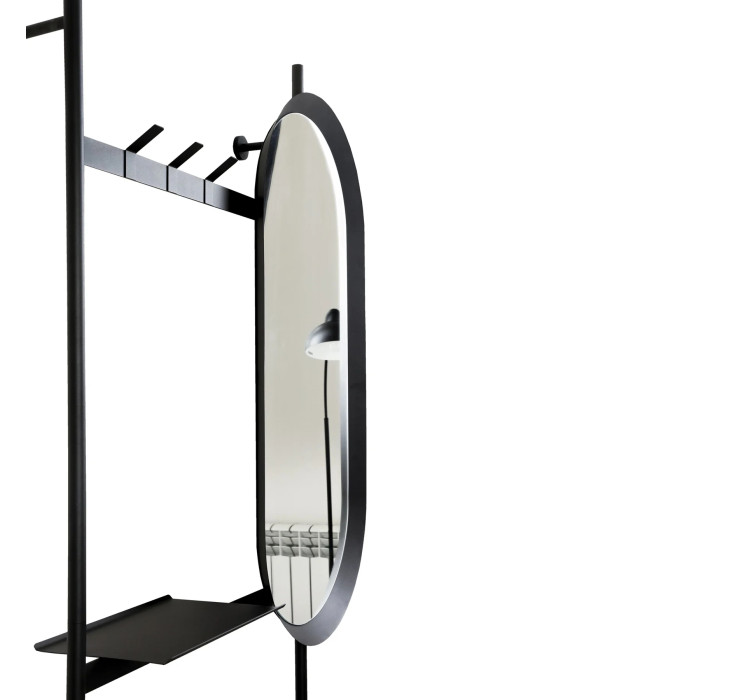 Вішалка настінна з дзеркалом Entry Kit5 1910*970 Black4