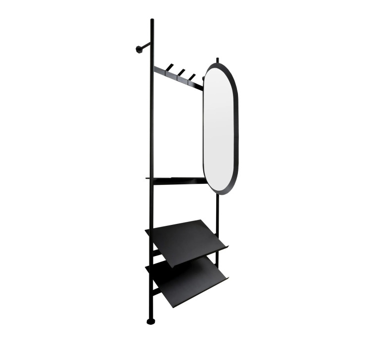 Вішалка настінна з дзеркалом Entry Kit5 1910*970 Black7