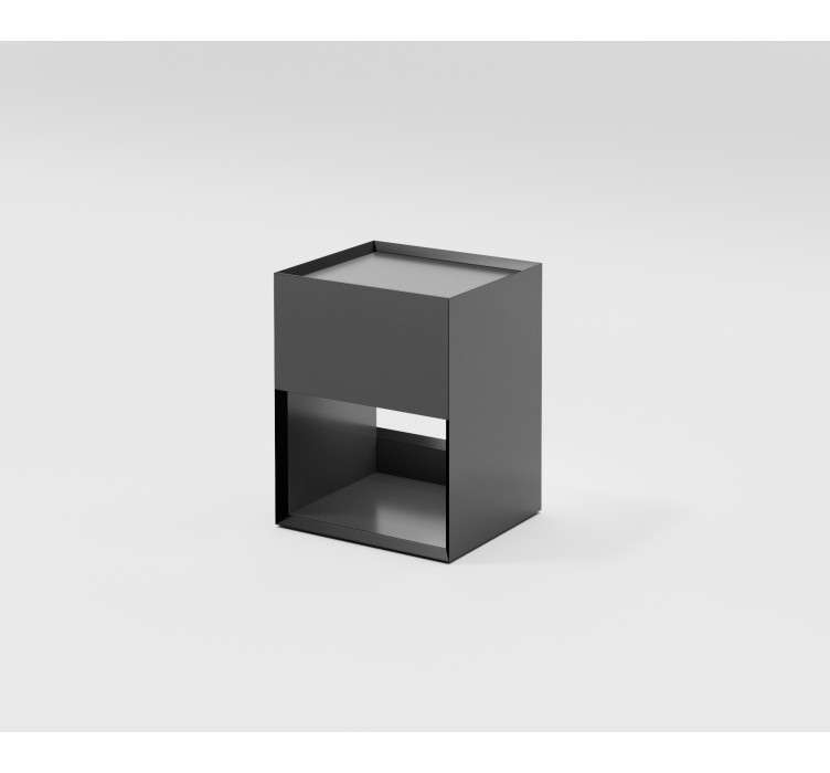 Тумба пряма приліжкова Beta 2 Gray1