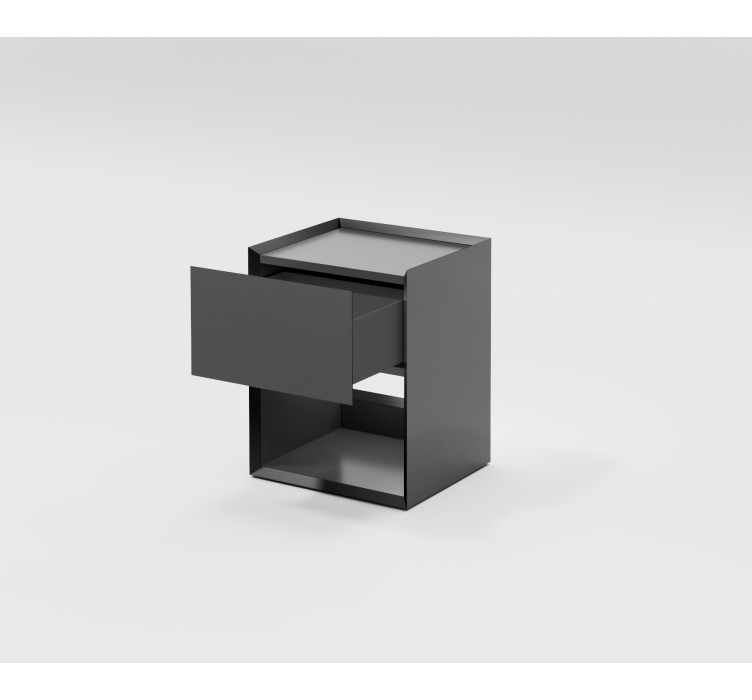 Тумба пряма приліжкова Beta 2 Gray2