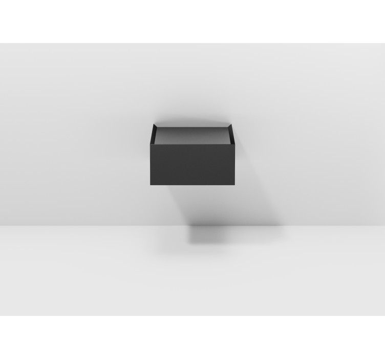 Підвісна приліжкова тумба з шухлядою Beta 1 Gray3