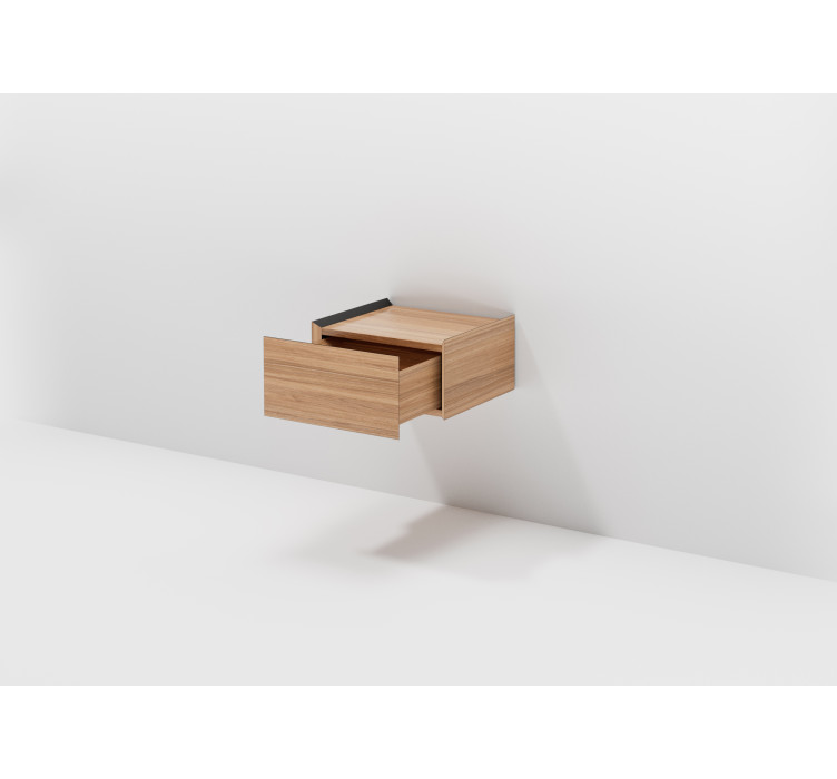 Підвісна приліжкова тумба з шухлядою Beta 1 Wood2