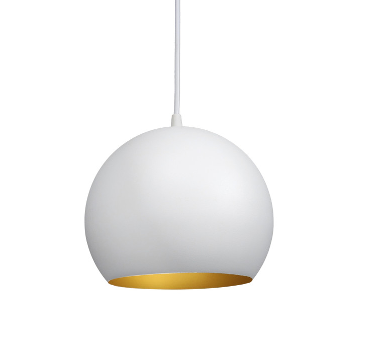 Світильник підвісний Bowl P200 White/Gold1