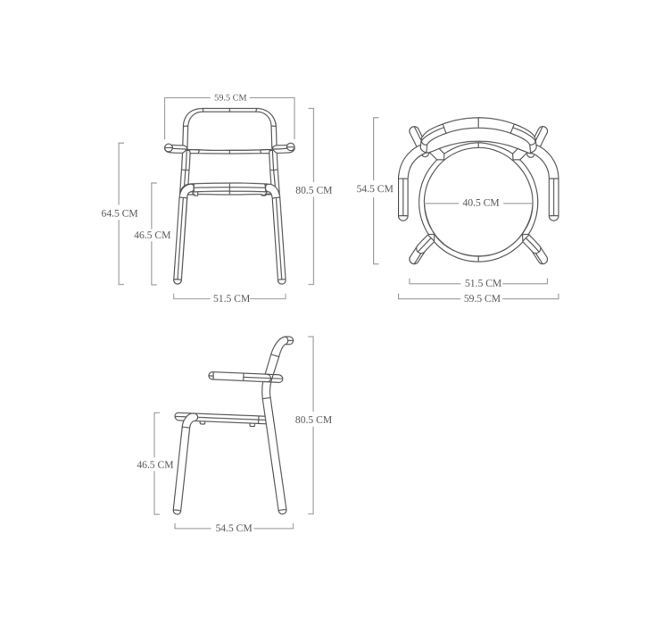 Стул Toní Armchair Black11
