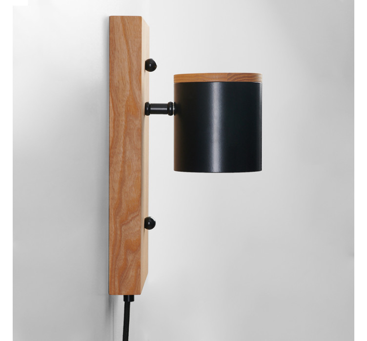 Бра Wooden light black7