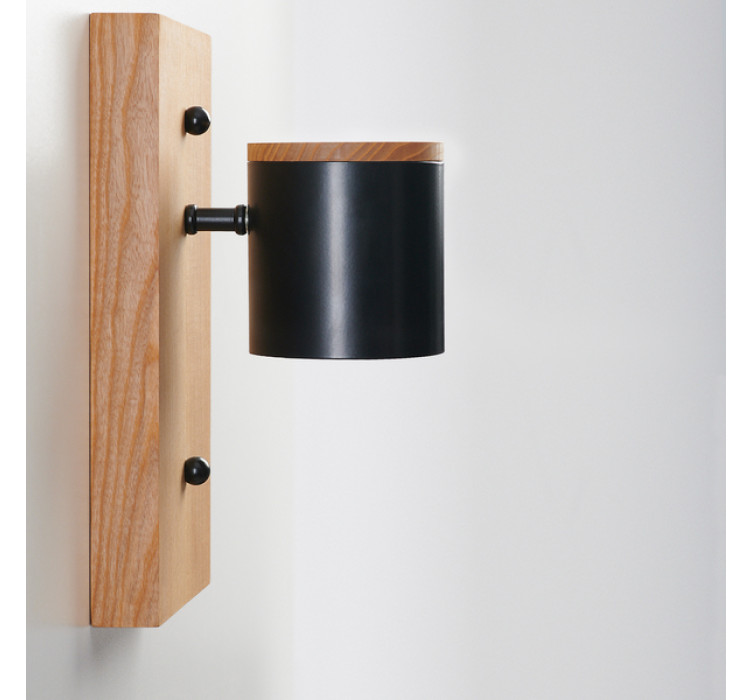 Бра Wooden light black1
