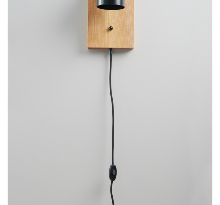 Бра Wooden light black3