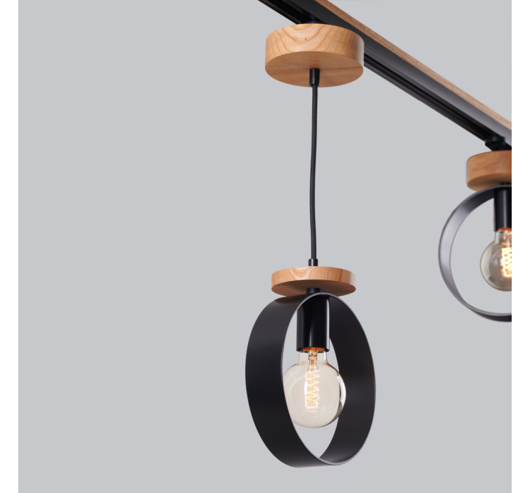 Люстра трековая черная Minimalist7