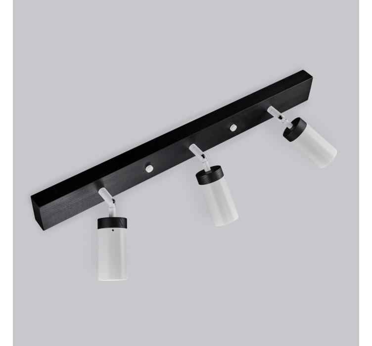 Настінний світильник Star-3 White metal + Black oil2