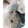 Картина GOLDEN MOLECULES3