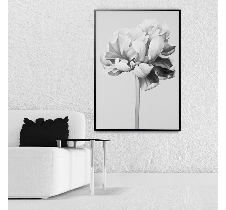 Картина BLACK AND WHITE PEONY1