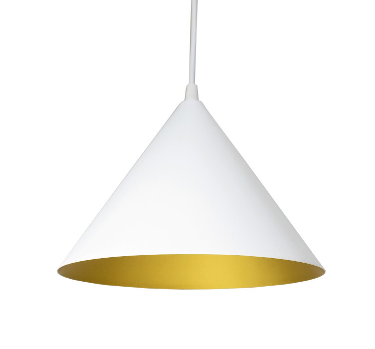 Светильник подвесной Mont P250 White/Gold1