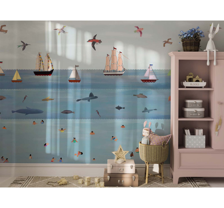 Безшовні дитячі фотошпалери Oceano dei bambini2