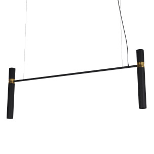 Світильник Tube chandelier арт. 5299  (чорно/золотий 120см)