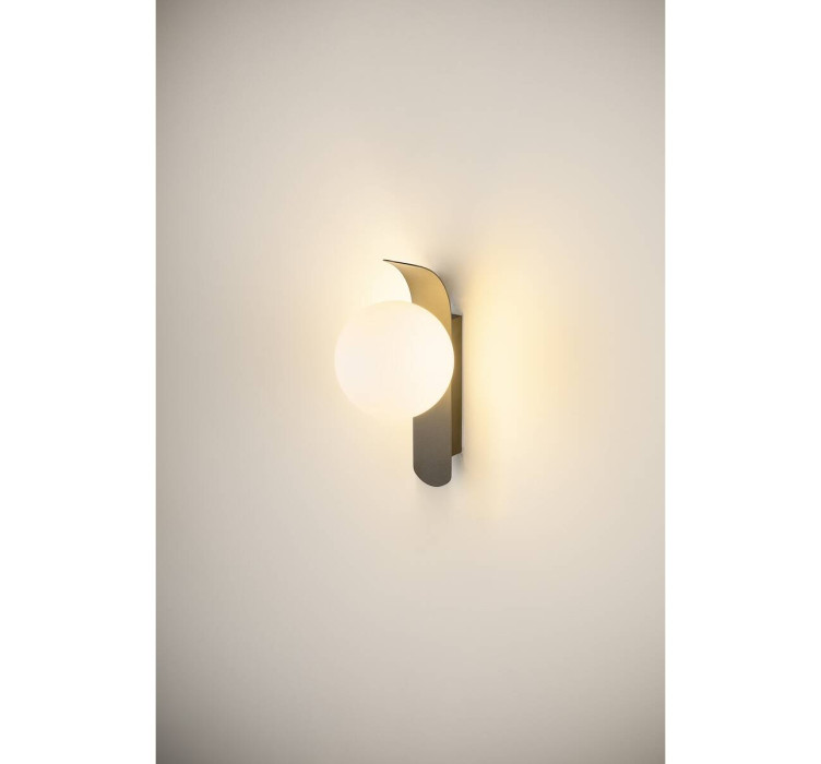 Бра SUN WL G9 round black G95