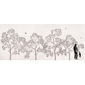 Дизайнерські шпалери Graffiti Chinoiserie Sepia by Yevhenii Litvinenko1