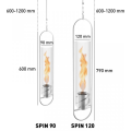 Підвісний вогонь Spin 120 silver3