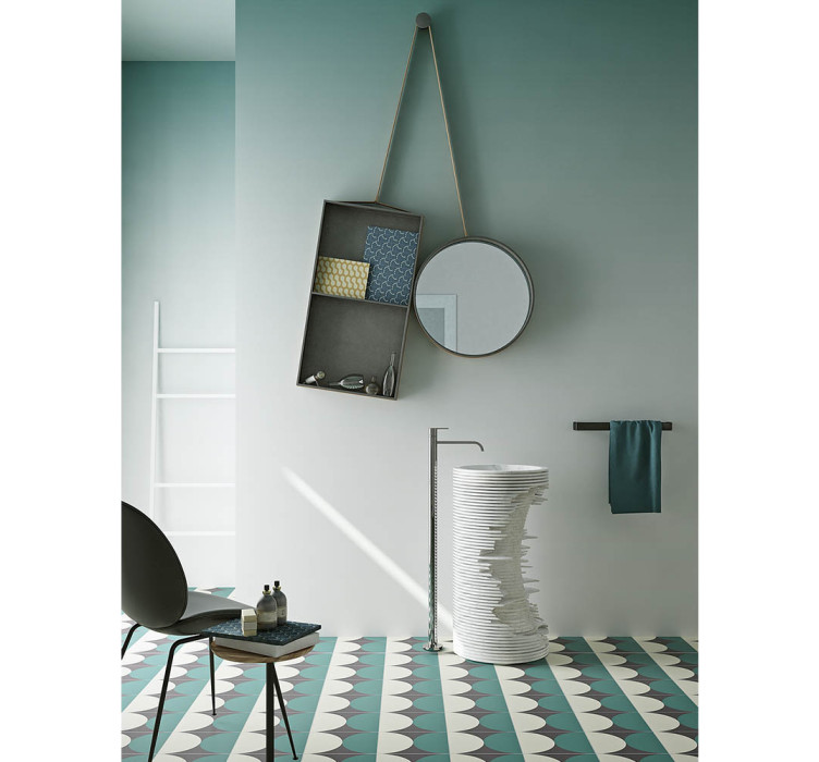 Дизайнерские обои "Градиент" / wallpaper bathroom2