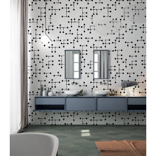 Дизайнерські шпалери "Атом" / wallpaper bathroom