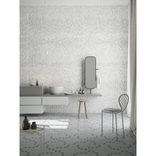 Дизайнерські шпалери "Лінії лайнером" / wallpaper bathroom