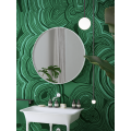 Дизайнерські шпалери "Малахіт" / wallpaper bathroom1