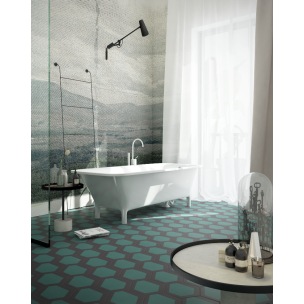 Дизайнерські шпалери "Пейзаж Урбіно" / wallpaper bathroom