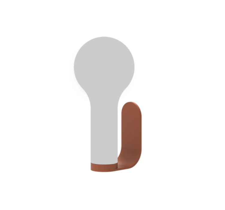 Настольная лампа Aplo Lamp H24 Red Ochre3
