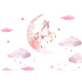 Безшовні дитячі фотошпалери Moon unicorn1