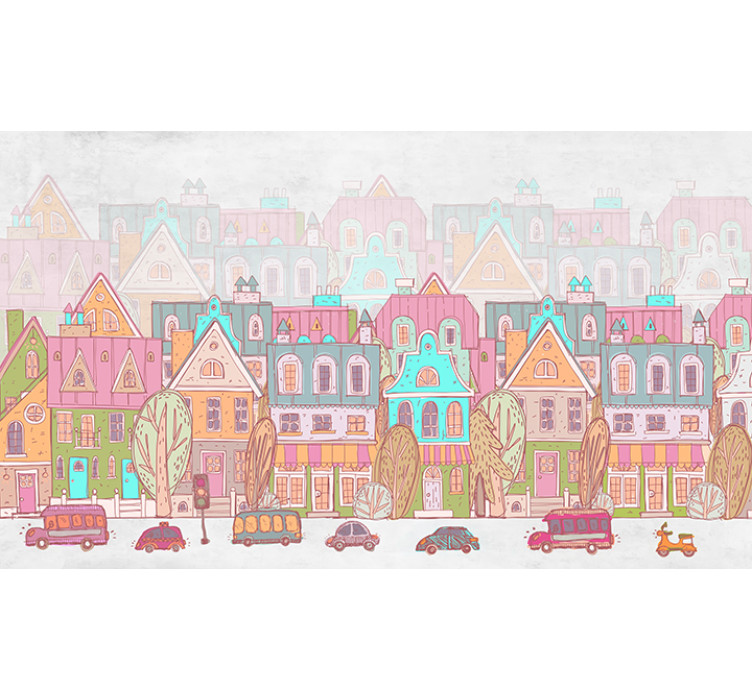 Безшовні дитячі фотошпалери My little town3