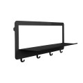 Поличка настінна Side H4 195*470 Black1