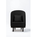 Лаунж крісло Cozy Leaf black ShishkaProject1